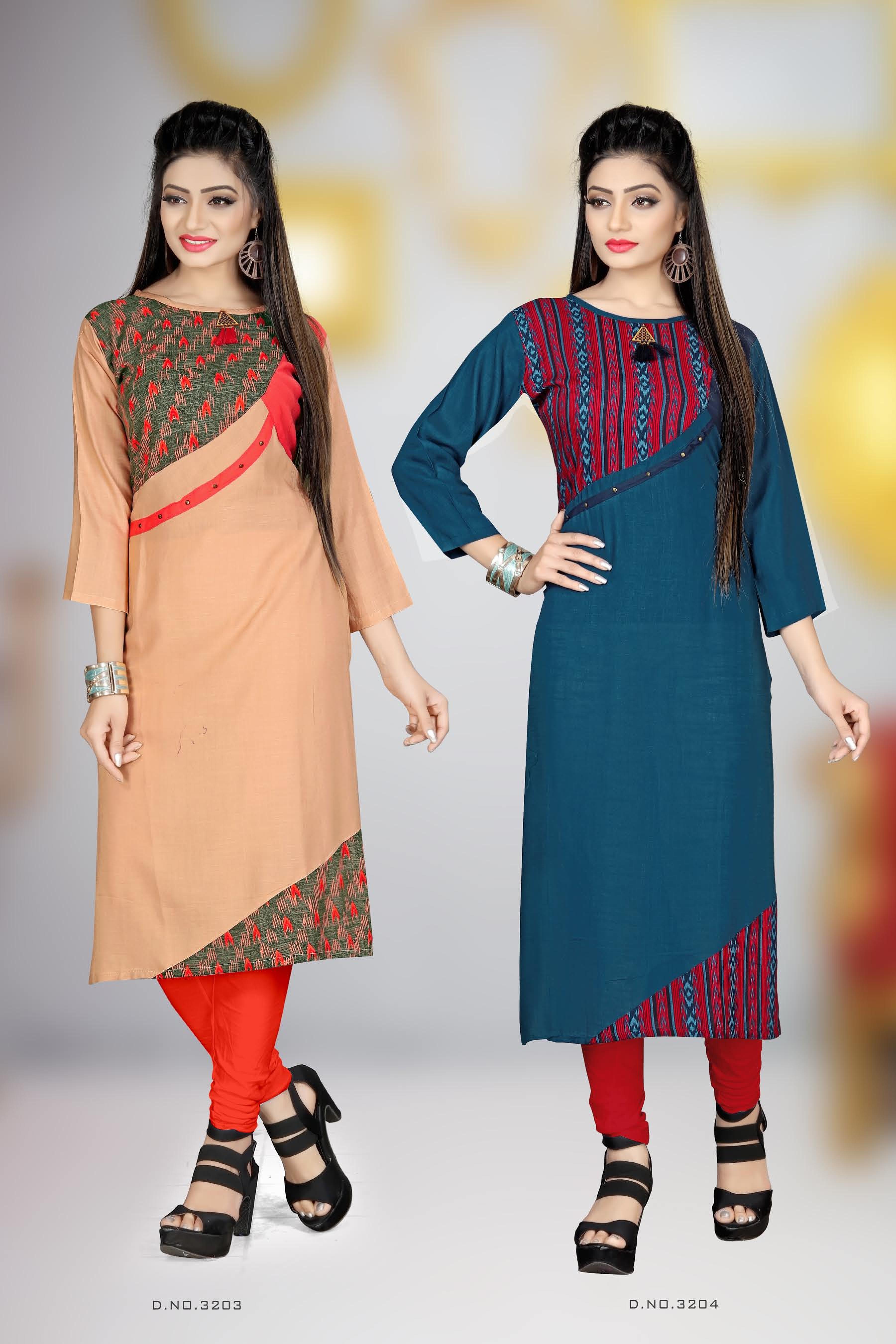 Cotton Plain Straight Formal Kurti - Available In 4 Vibrant Colors, Water Soluble Feature For Stylish Daily Wear