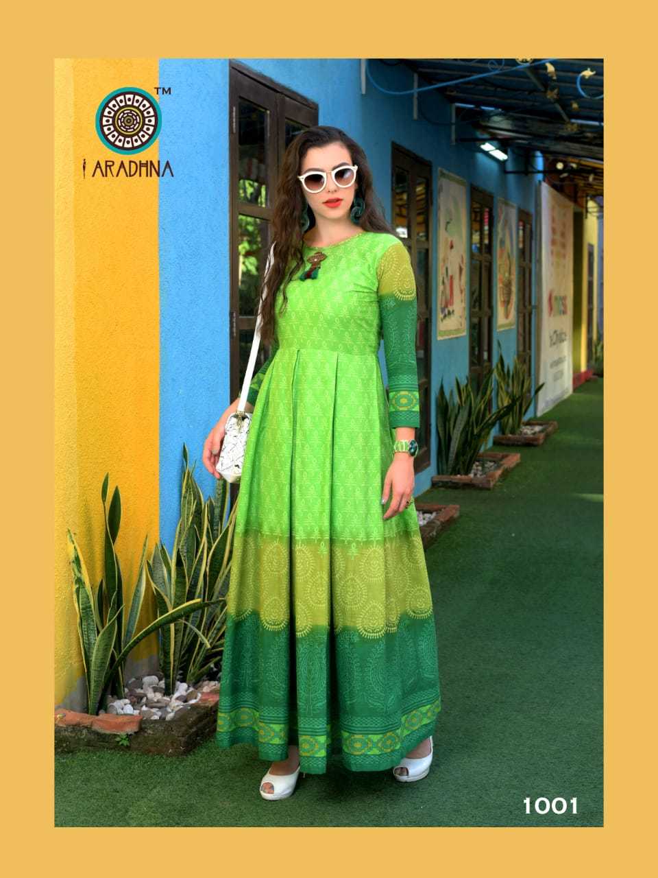 8 Colors Branded Printed Long Kurtis