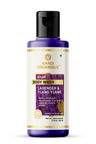 Lavender And Ylang Ylang Body Wash - Liquid, 210 ML, Dark Purple | Soothing Aroma, Calming Effect, All Skin Types, Anti-Stress