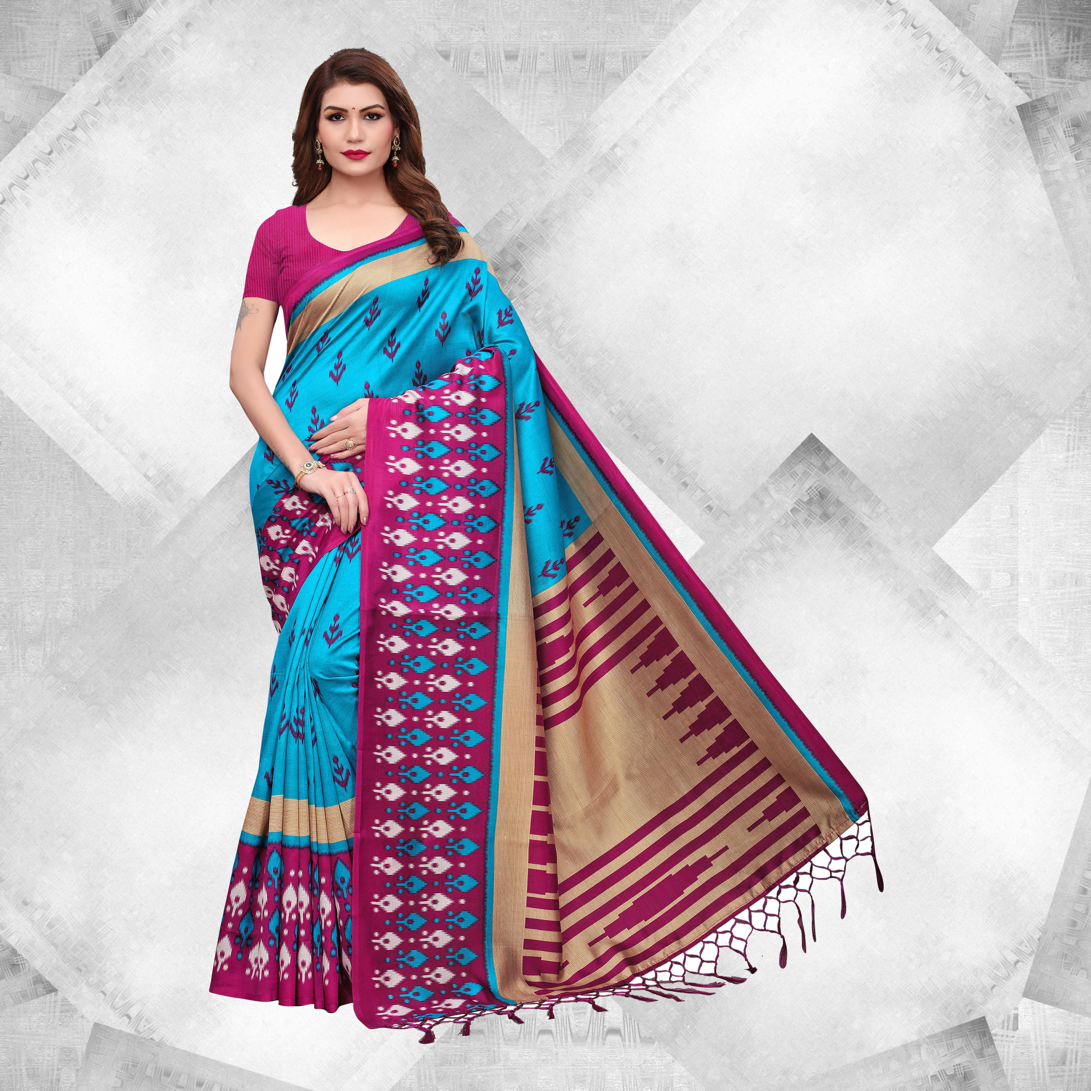 Multi Color Attractive Fancy Saree