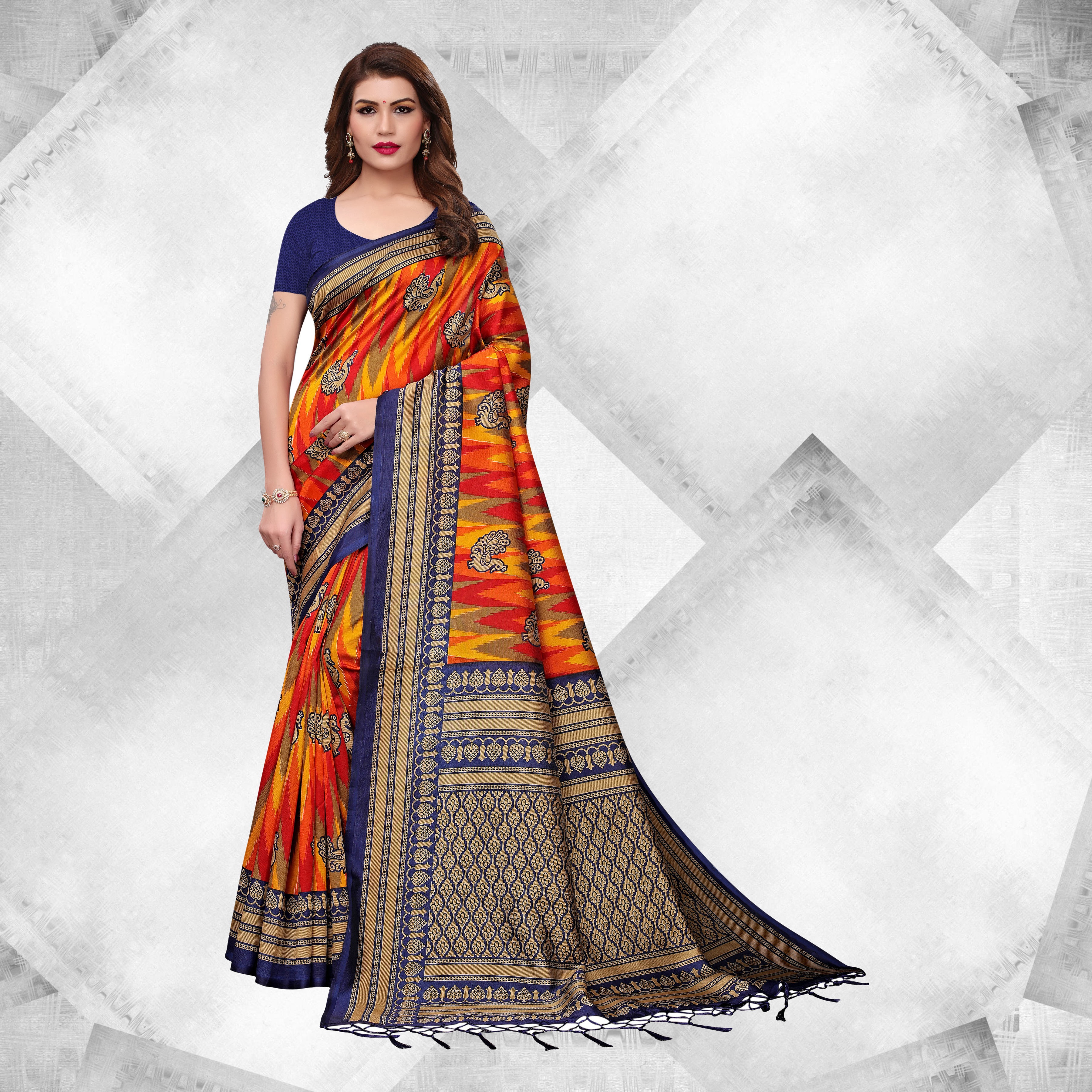 Multi Color Attractive Fancy Saree