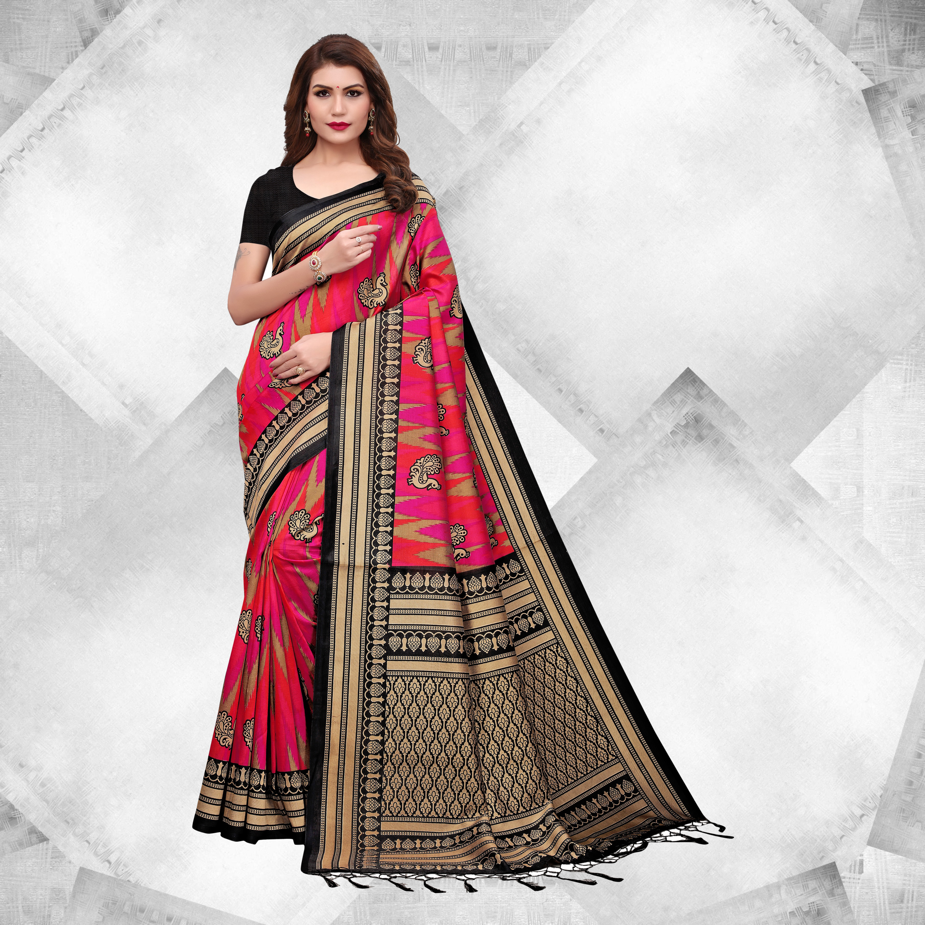 Multi Color Attractive Fancy Saree