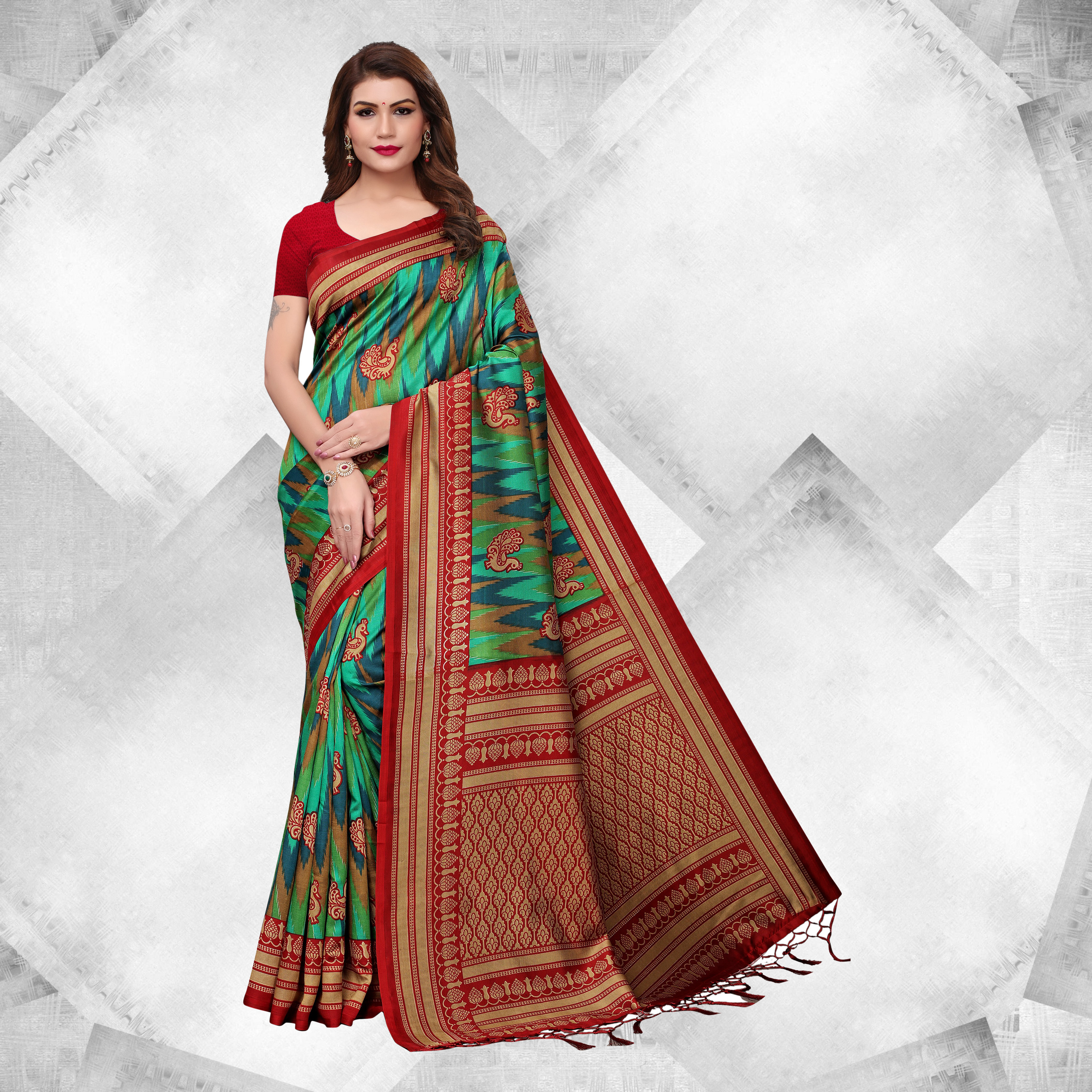 Multi Color Attractive Fancy Saree