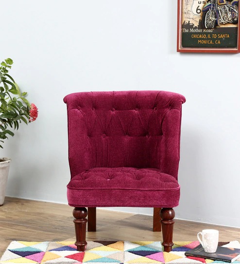 Accent Chair With Design Round Table