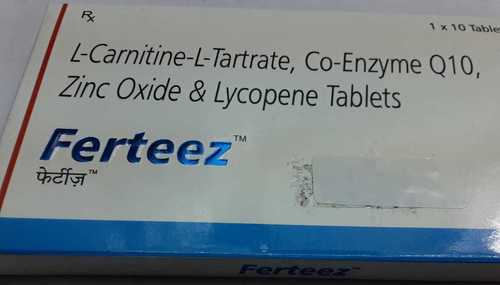 Ferteez Tablets - Zinc Oxide Lycopene 50 Mg | Antibiotic Medicine, Suitable For All, Cool And Dry Storage