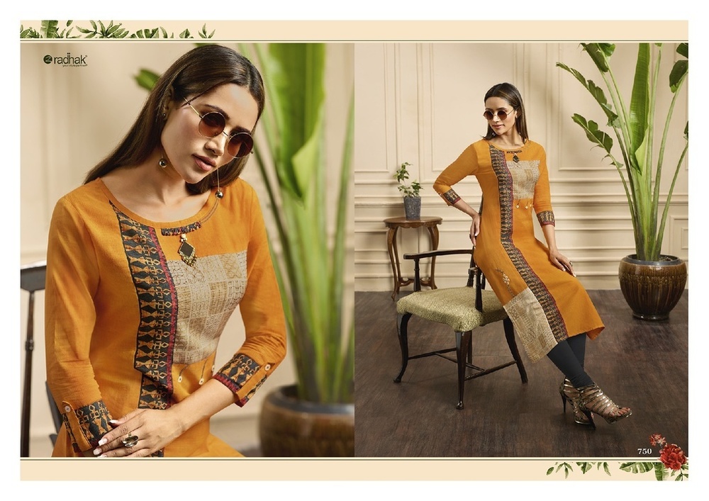 Yellow Latest Designer Kurtis