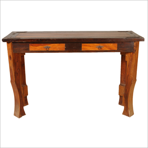 2 Drawer Wooden Console Table