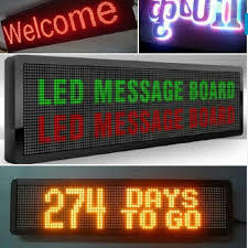 Digital Display Board - Plastic LED Matrix, Variable Dimensions, High Brightness, 12V DC Power Supply, 0-50°C Operating Temperature, Indoor/Outdoor Messaging