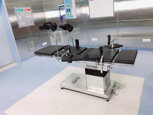 Operating Table - Heavy-Duty Steel Frame, Smoothly Controlled via Remote, Portable Design | Includes Accessories: Crutches, Anesthetic Screen, Shoulder Support, Armboard, PU Foam Mattress