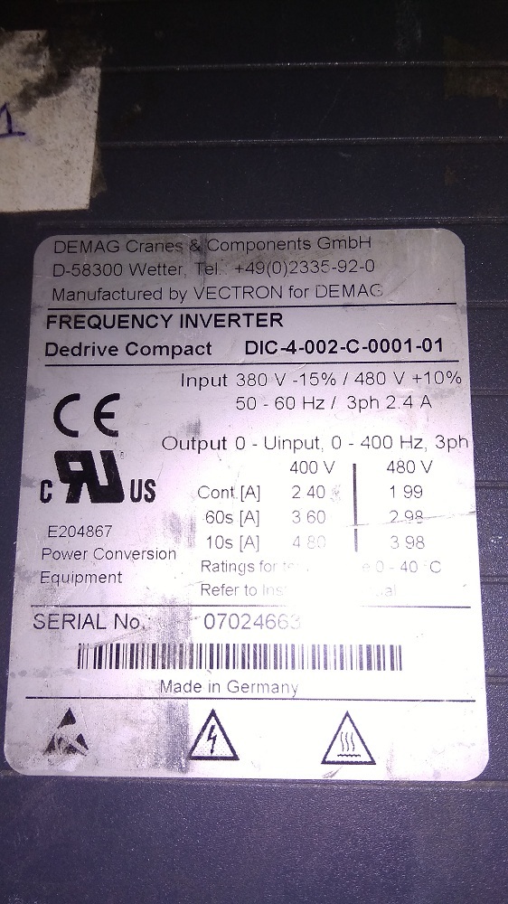 Demag Servo Drive