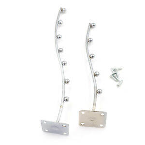 Wall Hook - Stainless Steel, 10 Inches , 5 Chrome Hooks With 10 Lbs Weight Capacity - Wall Mount Installation With Screw