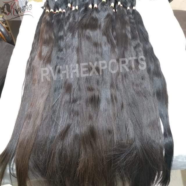 Natural Indian Temple 100% Raw Bulk Virgin Indian Human Hair