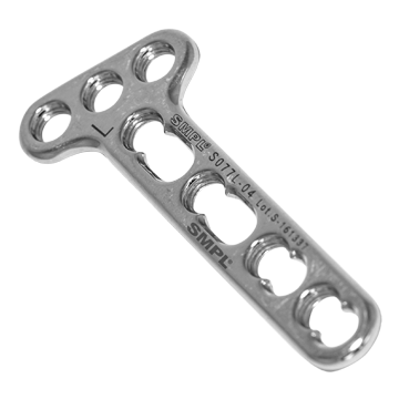 Small Oblique T Plate Head Diameter: 3 & 4 Hole Millimeter (Mm)