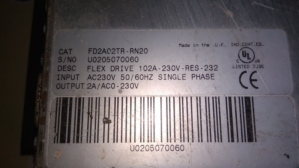 Baldor Servo Drive Fd2a02tr-rn20