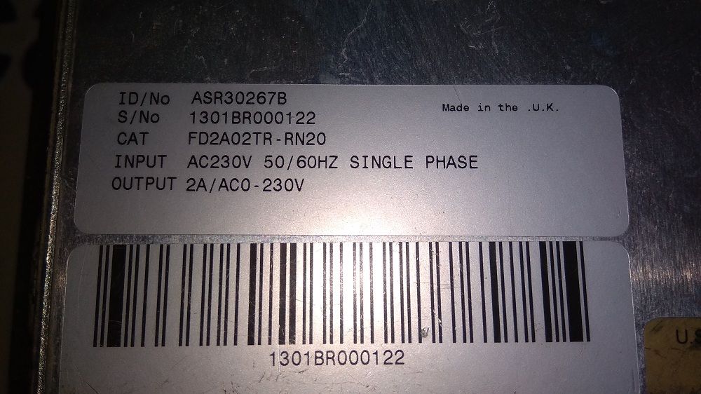 Baldor Servo Drive Asr30267b
