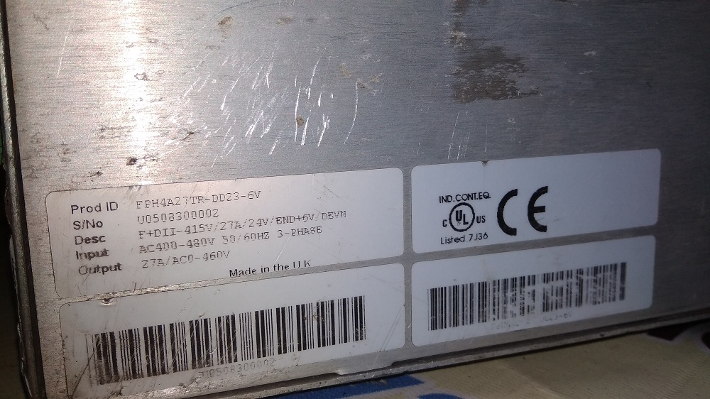 Baldor Servo Drive Eph4a27tr-dd23