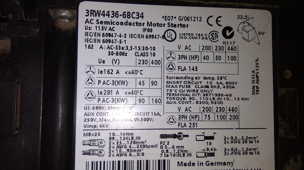 Siemens Soft Startet