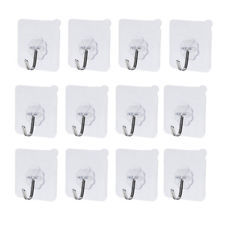 Wall Hook - Plastic & Stainless Steel, 5.5x6.5 Cm | 3-piece Self-adhesive Set For Easy Wall Mounting, Ideal For Home & Office Use