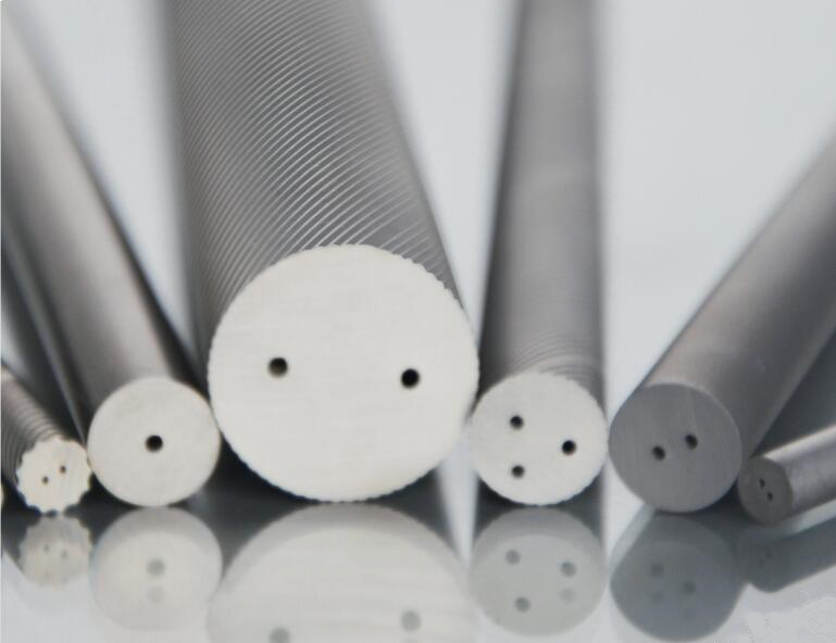 Two Helical Coolant Holes Carbide Rods