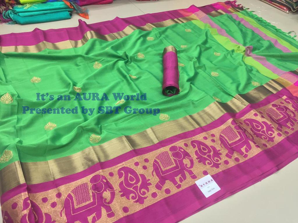 Multi Wedding For Pure Silk Designer Sarees