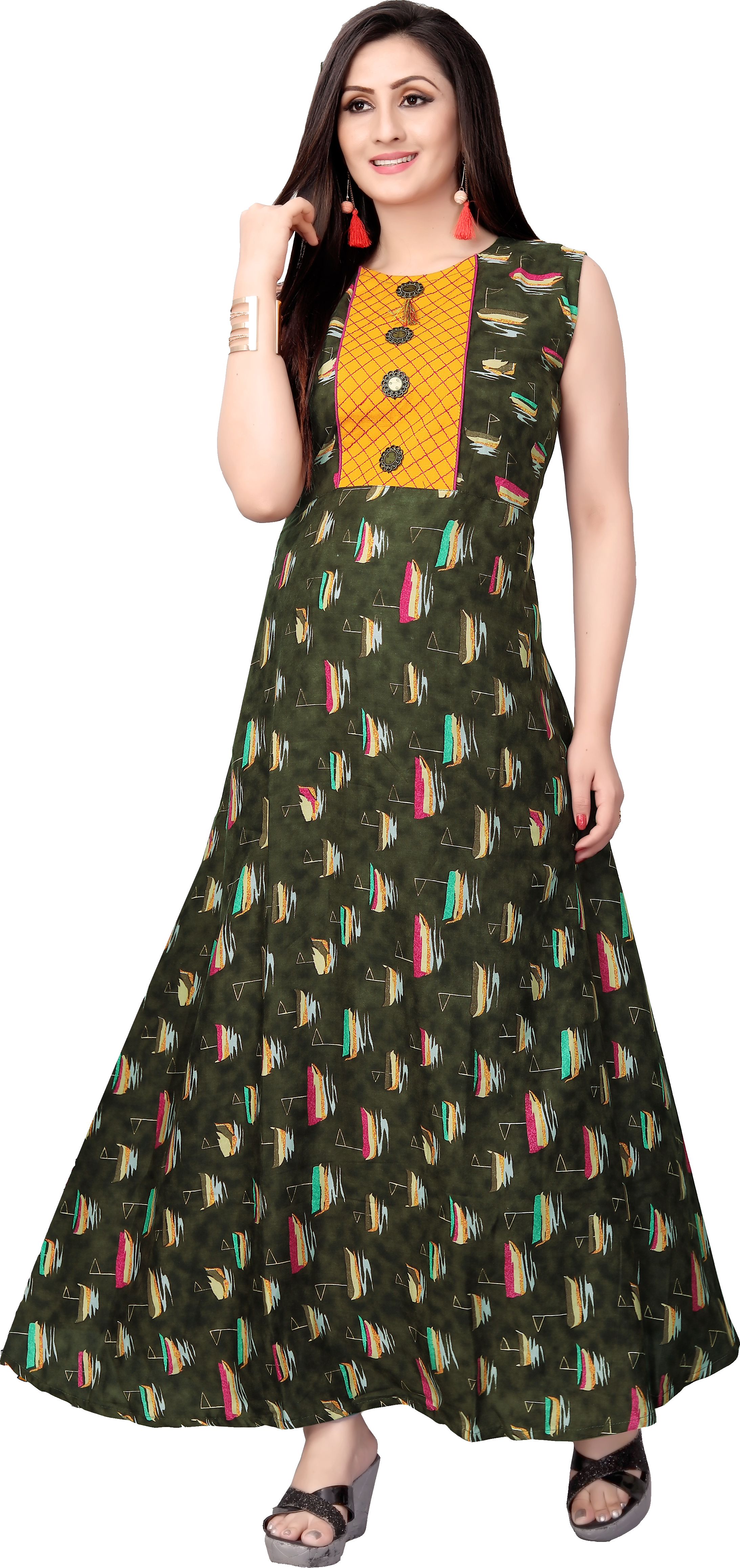 Available In 4 Hit Colors Long Kurti