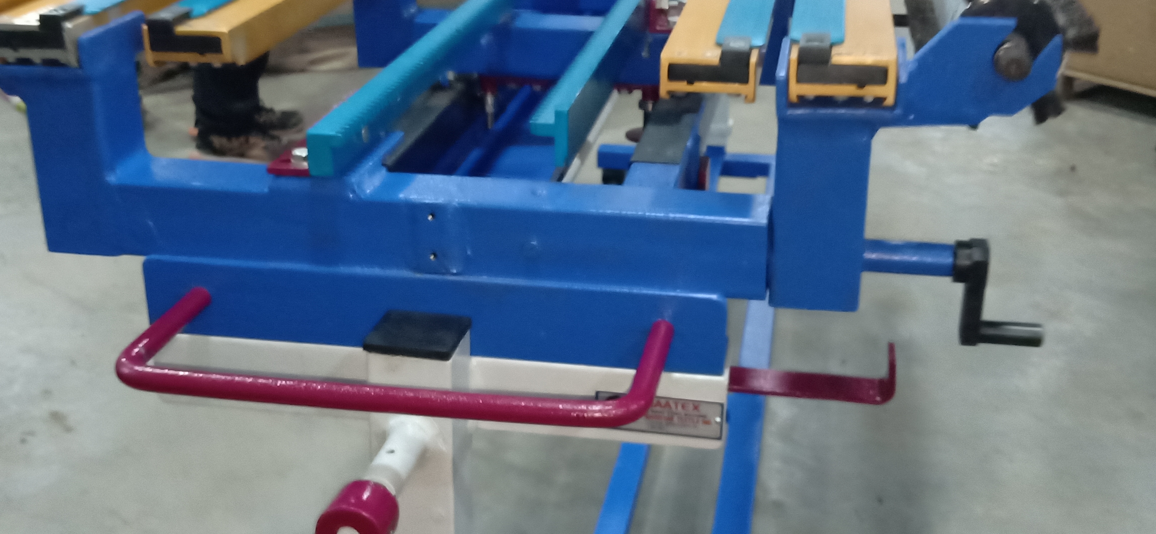 Industrial Textile Knotting Machine - Semi-automatic, Blue Color | 1-year Warranty, Efficient Knotting Performance