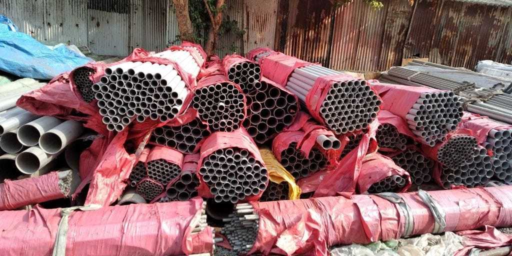 Silver Stainless Steel Seamless Pipe 304
