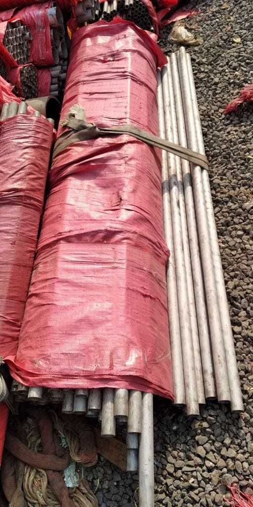 Silver Stainless Steel Seamless Pipe 304