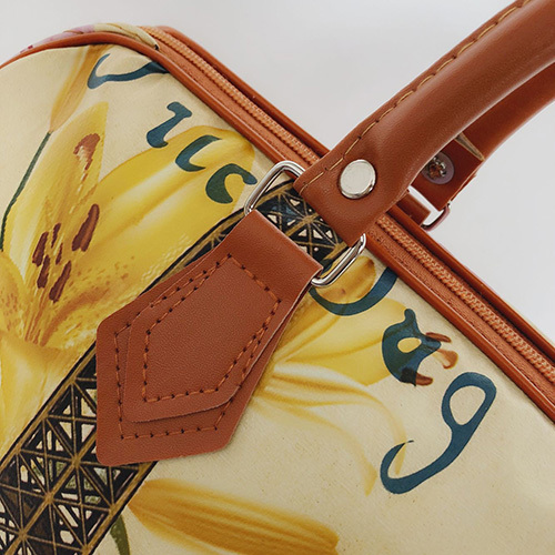 Yellow Ladies Printed Handbag