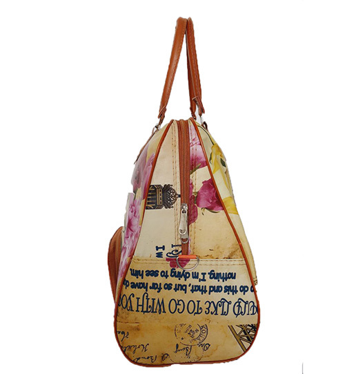Yellow Ladies Printed Handbag