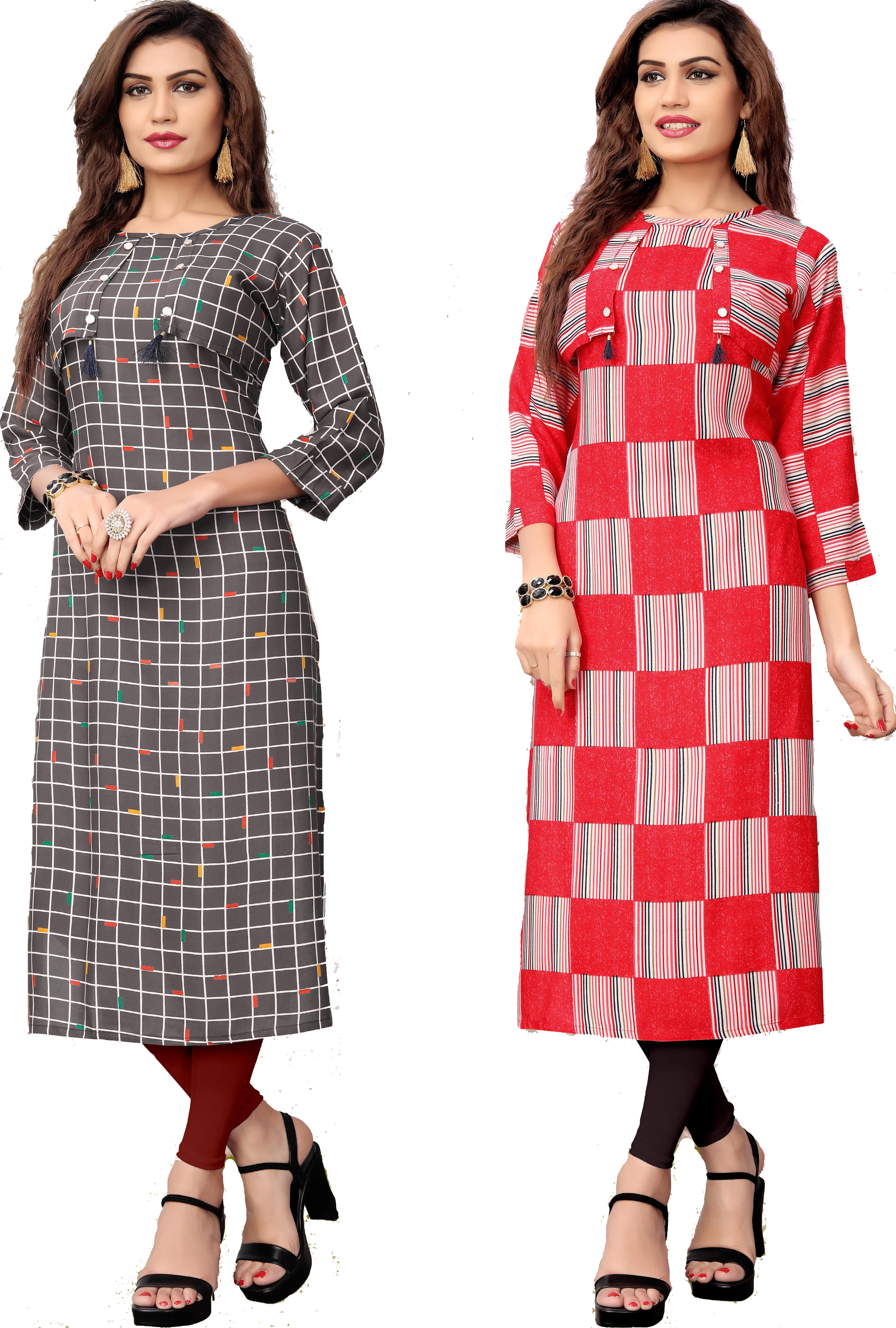 Available In 4 Hit Colors Printed Kurti