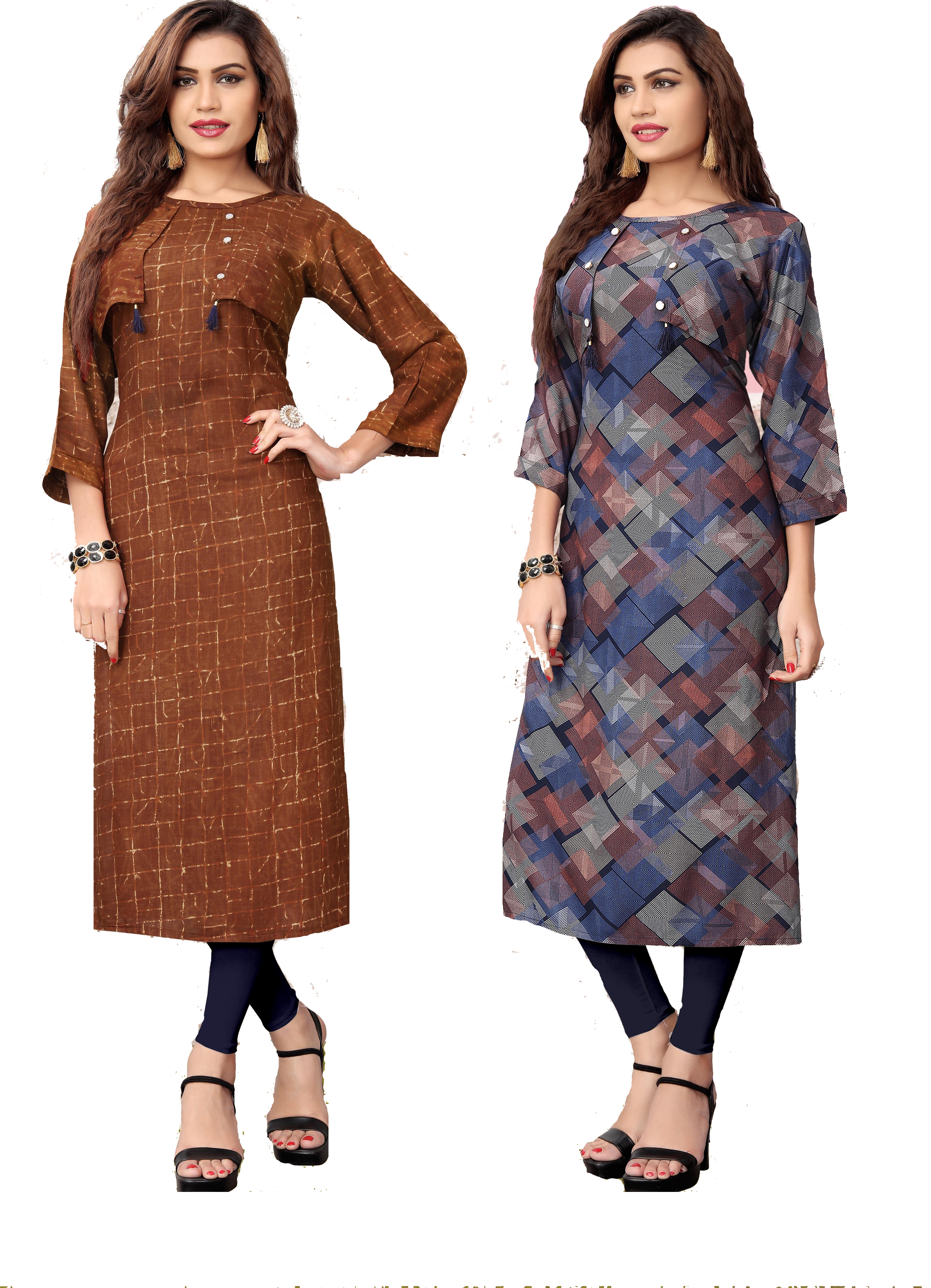 Available In 4 Hit Colors Printed Kurti