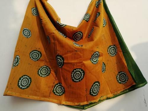 All Ladies Hand Block Printed Chanderi Saree