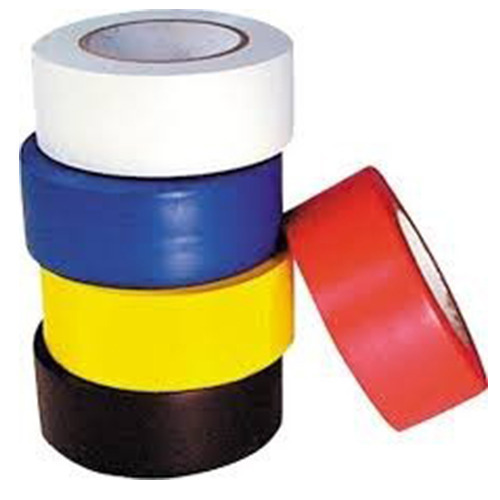 Identification Tape - BOPP Material, 4 Inch to 1/2 Inch Sizes, White, Blue, Yellow, Black, Red Colors | Single Sided, Hot Melt Adhesive, Custom Lengths up to 1000m