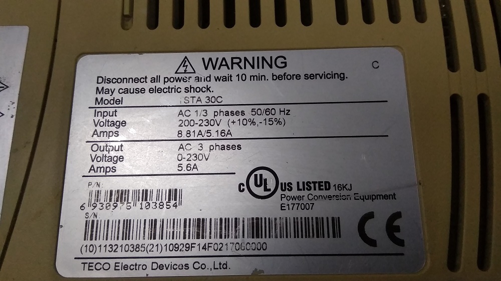 Teco Servo Drive