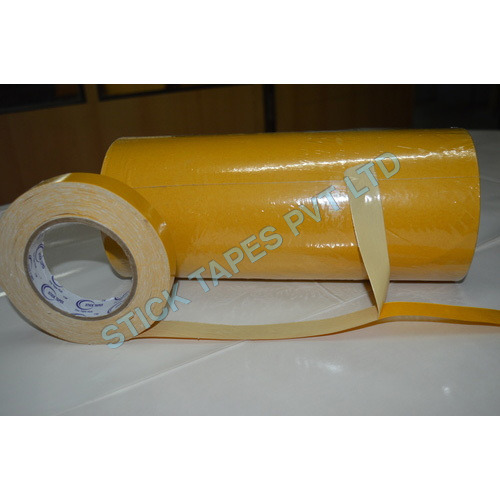 पीले डबल साइडेड कॉटन टेप