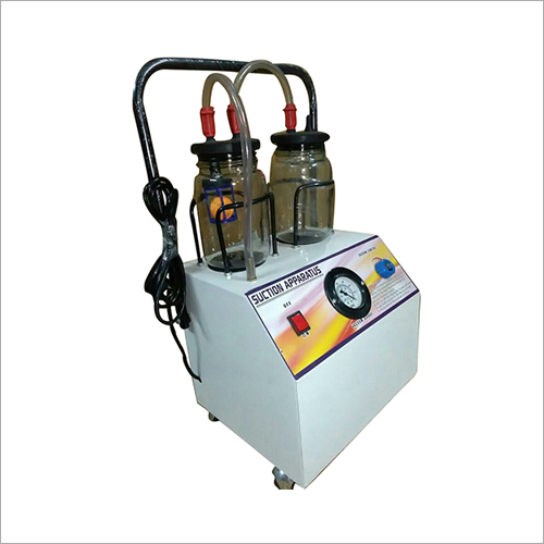 Suction Apparatus - Aluminium, Portable High Vacuum Mobile Unit | Impact-Resistant, Reliable and Cost-Effective System with Precision Gauge