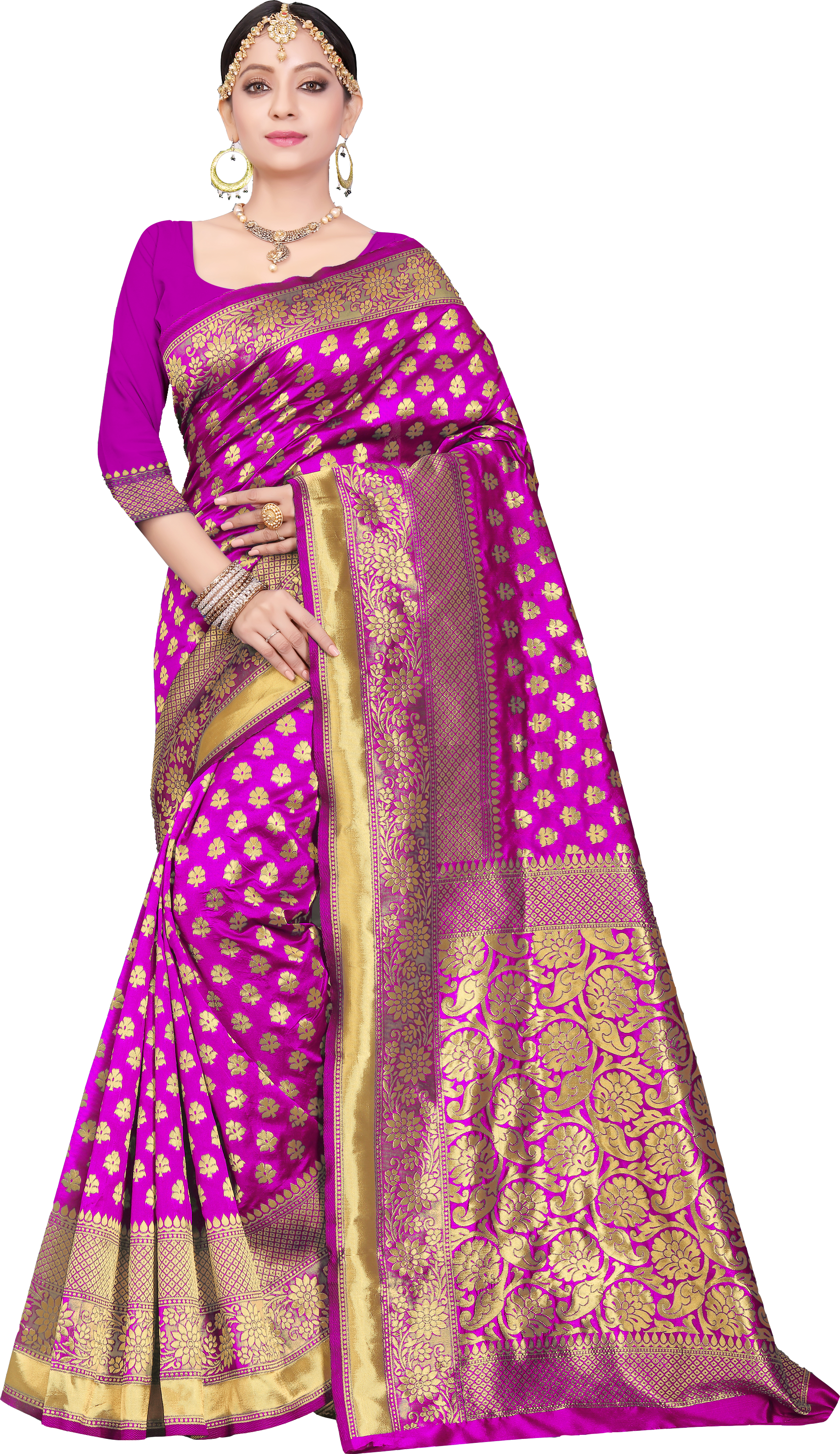 Available In 4 Hit Colors Silk Saree