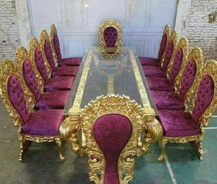 Gold Plated Dinning Table