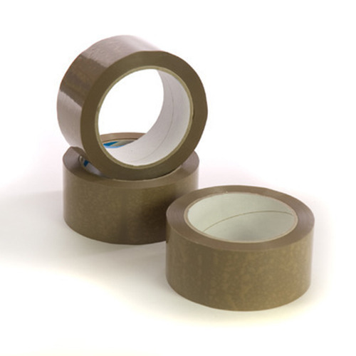 Self Adhesive Packaging Tapes - Hot Melt Adhesive, 10m Length, 1.5cm Width, Brown Plain Design | Suitable for Carton Sealing and Packaging