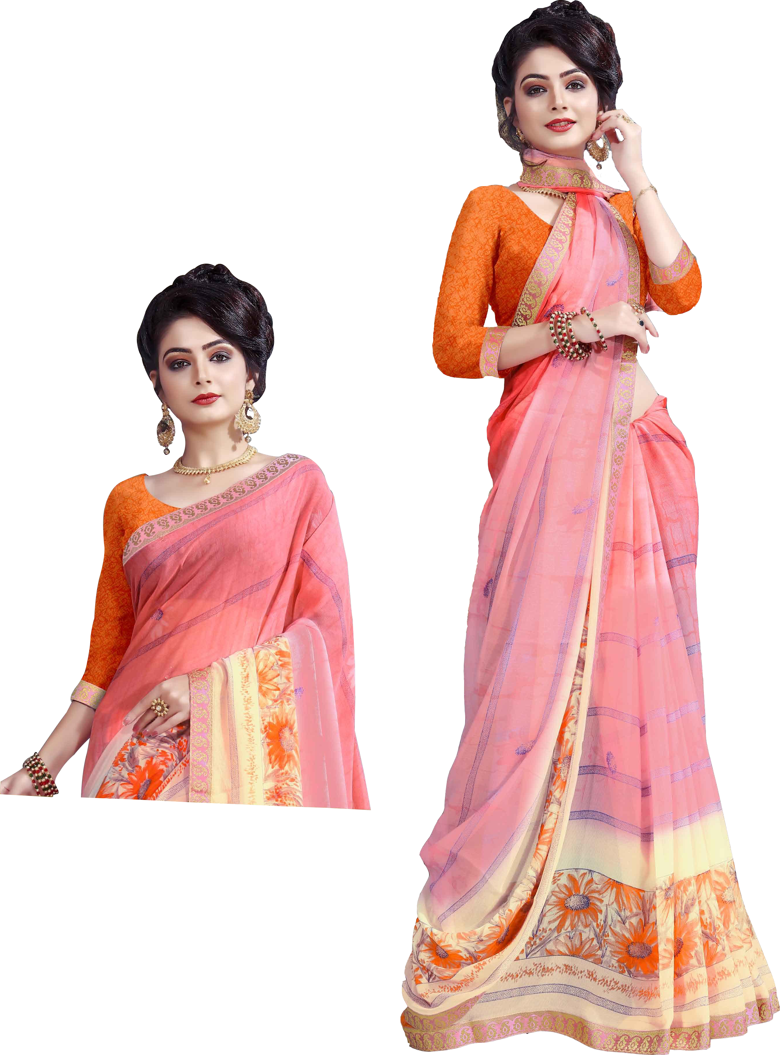 Available In 12 Hit Colors Fancy Printed Saree