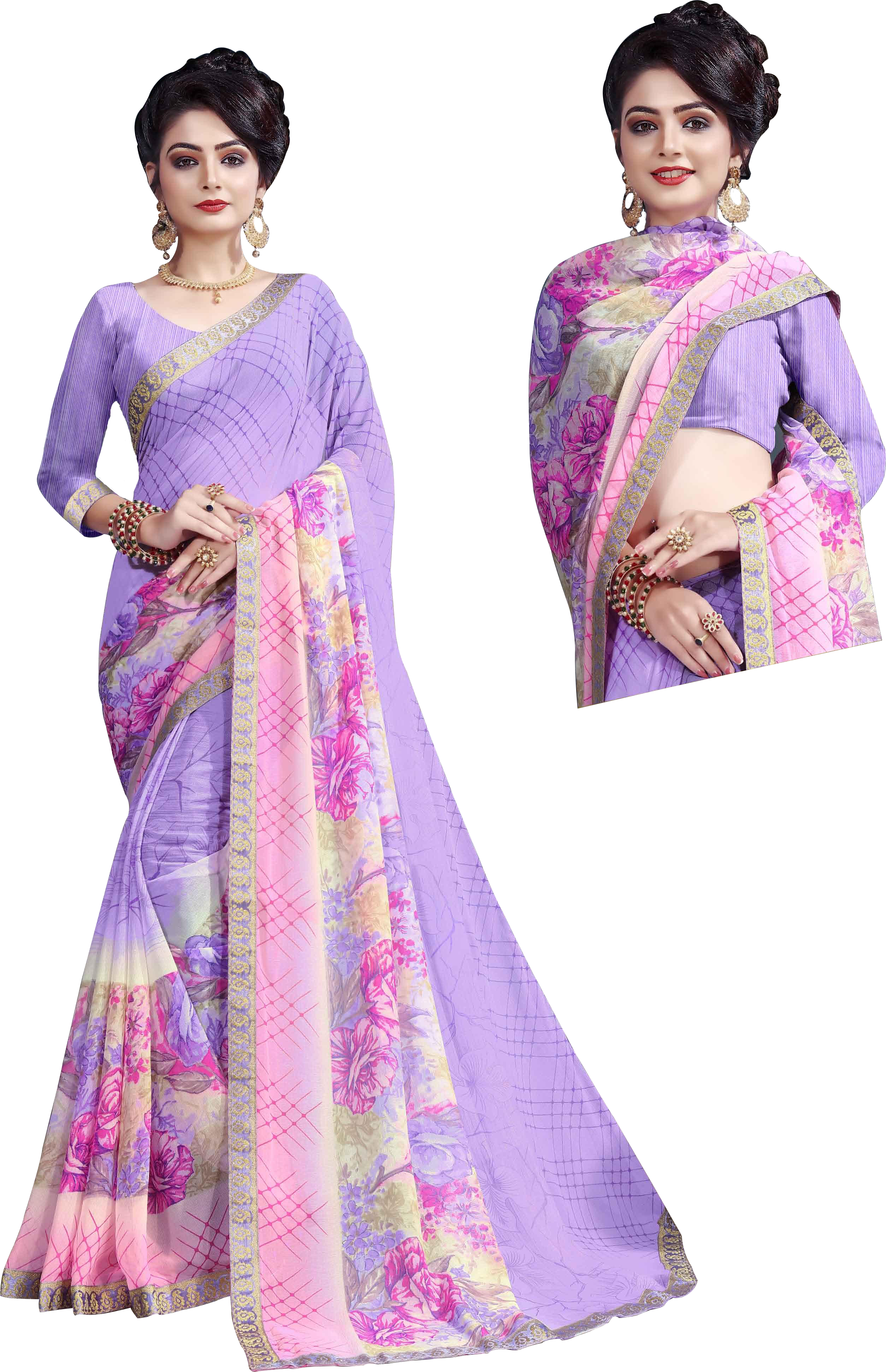 Available In 12 Hit Colors Fancy Printed Saree
