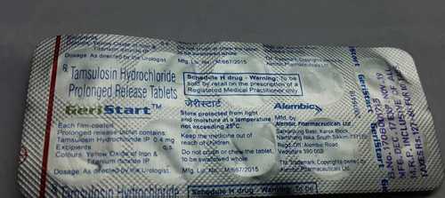 Geristat Tablets - 20 mg Tamsulosin Hydrochloride Prolonged Release | Generic Medication for Prostatic Hyperplasia, Suitable for Adults and Children, Store in a Dry Place
