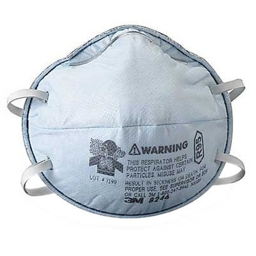 White 3m Particulate Respirator 8246, R95, With Nuisance Level Acid Gas Relief