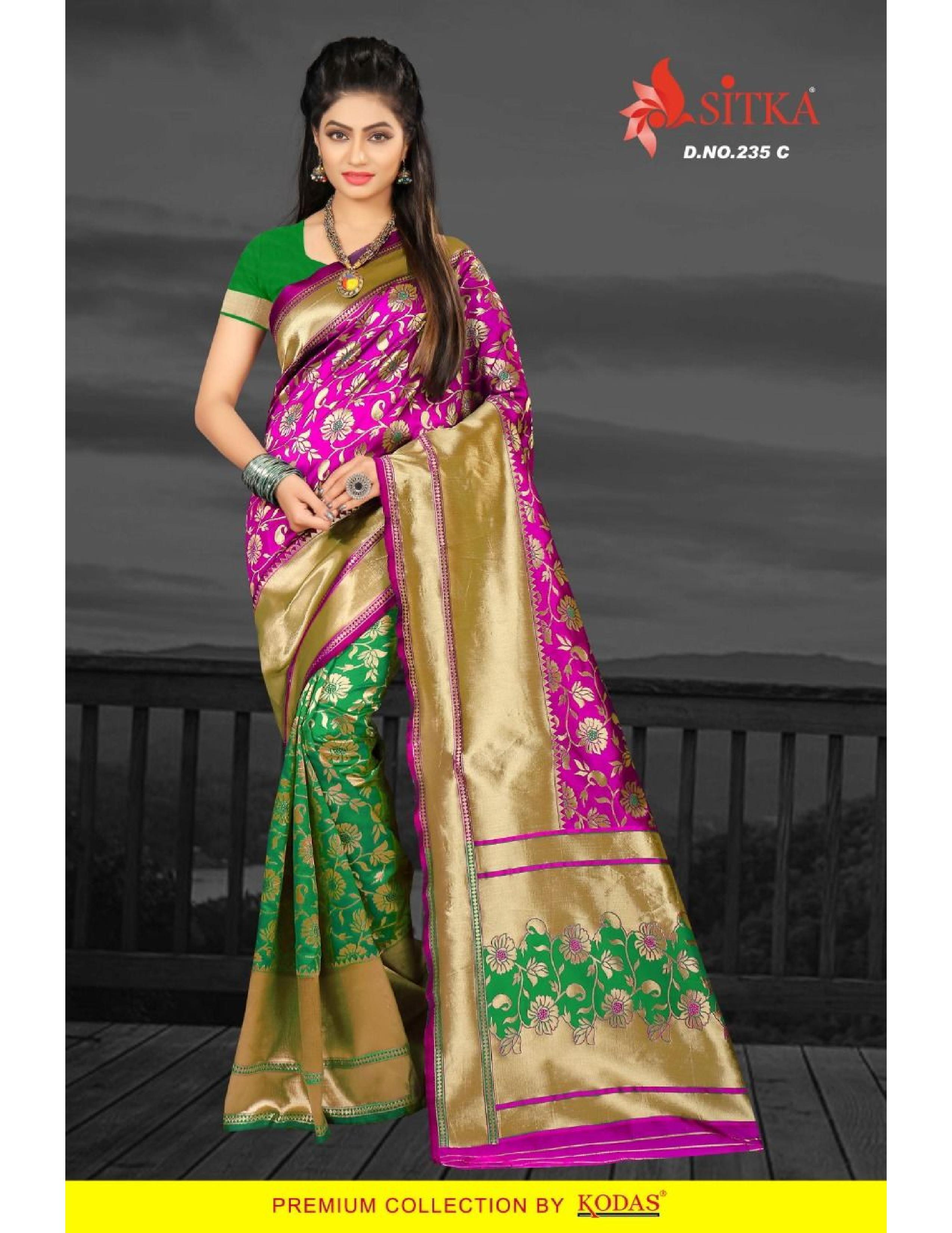Available In 6 Hit Colors Silk Saree