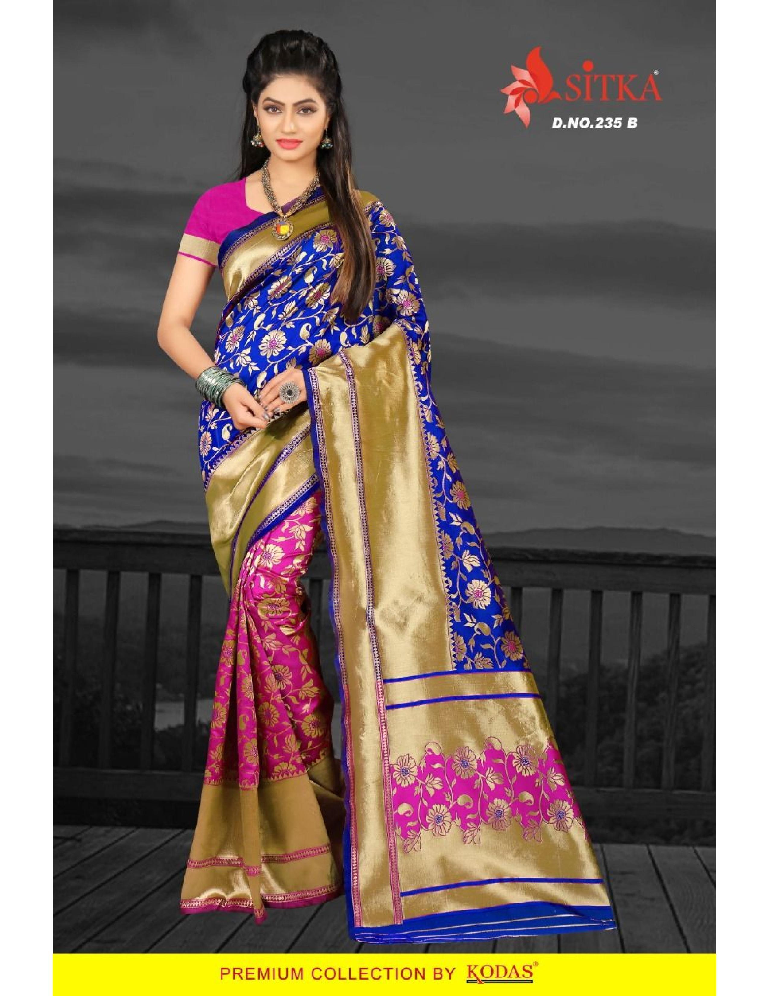 Available In 6 Hit Colors Silk Saree