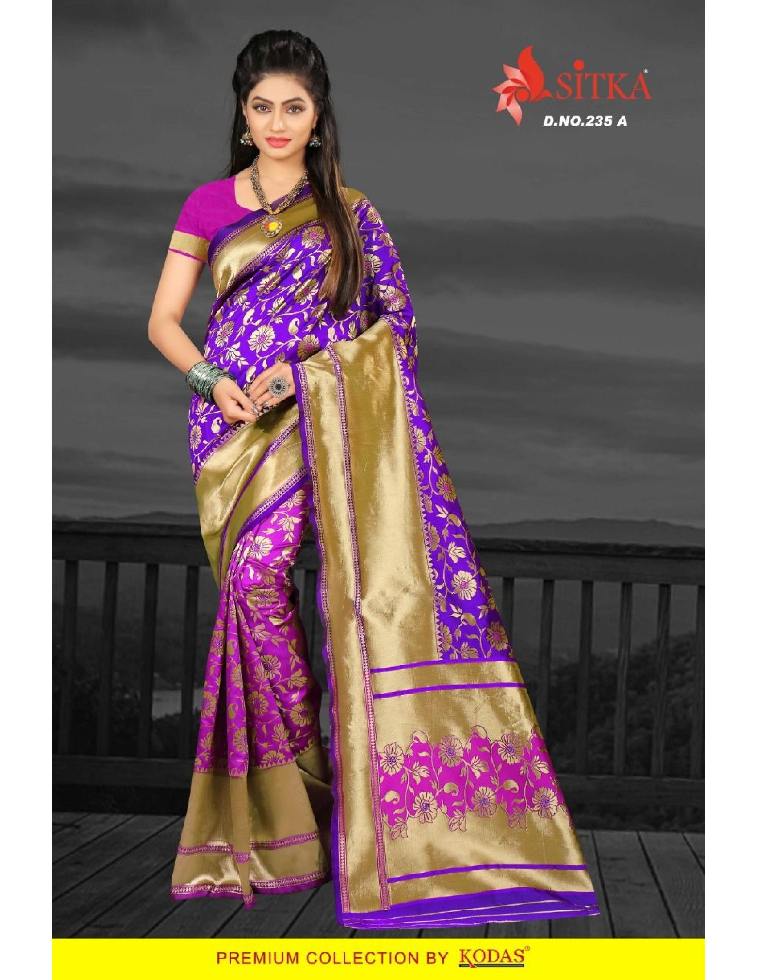 Available In 6 Hit Colors Silk Saree