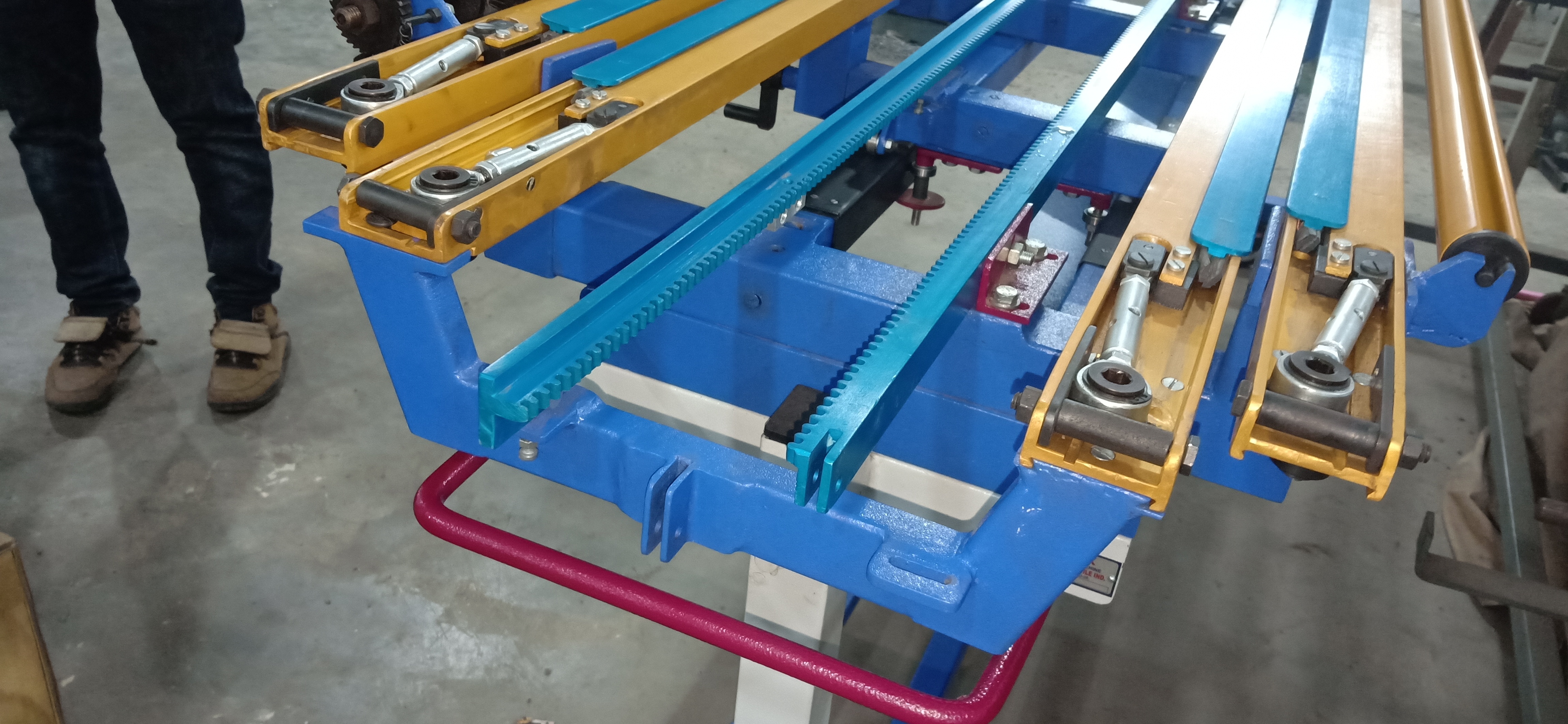 Maatex Automatic Knotting Machine - Ac220v, 50mm-5200mm Working Width, 600 Knots/min Speed | Semi-automatic, Blue Color, 1-year Warranty
