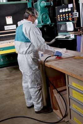 White Disposable Protective Coverall