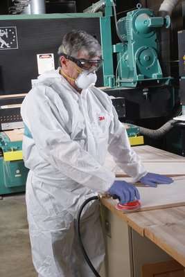 White Disposable Protective Coverall
